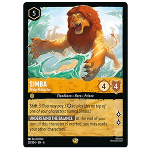 Disney Lorcana TCG - Simba Pride Protector - 20/204 - Legendary