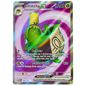 POKÉMON TCG - Sinistcha EX Full Art Secret Rare - 189/167