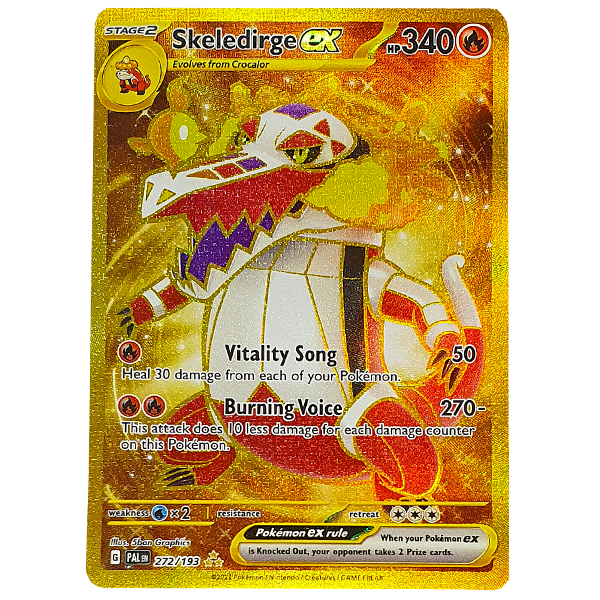 POKÉMON TCG - Skeledirge EX Gold Secret Rare - 272/193