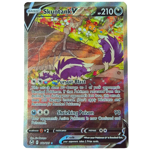 POKÉMON TCG - Skuntank V Full Art Ultra Rare - 181/195