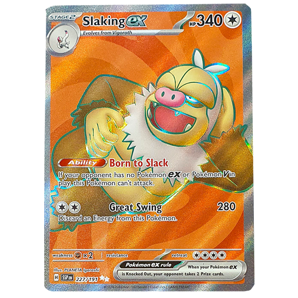 POKÉMON TCG - Slaking EX Full Art Secret Rare - 227/191