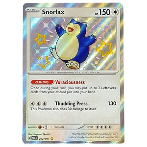 POKÉMON TCG - Snorlax Shiny Rare - 202/091