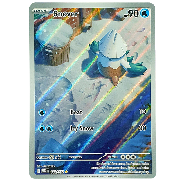 POKÉMON TCG - Snover Illustration Rare - 140/132