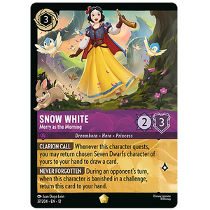 Disney Lorcana TCG - Snow White Merry as the Morning - 37/204 - Cold Foil
