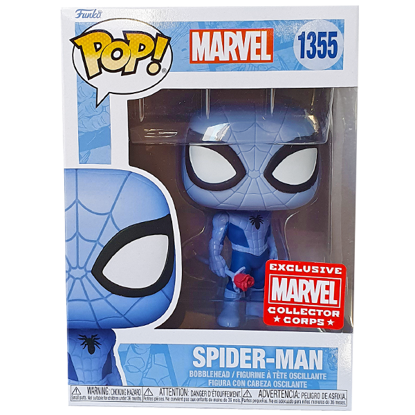 Marvel - Spider-Man (Blue with Rose) MCC Exclusive Pop! Vinyl Figure