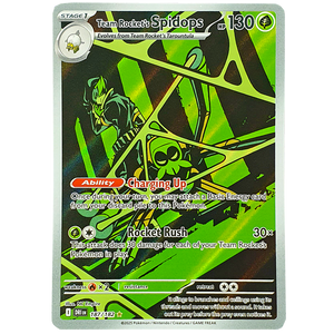 POKÉMON TCG - Team Rocket's Spidops Illustration Rare - 187/182