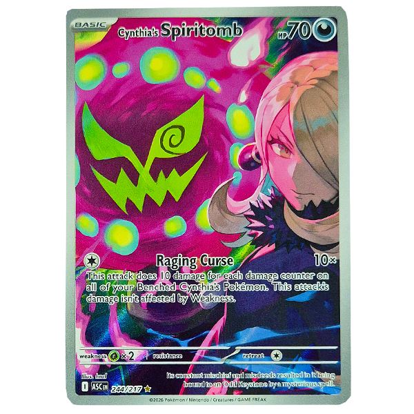 POKÉMON TCG - Cynthia's Spiritomb Illustration Rare - 244/217