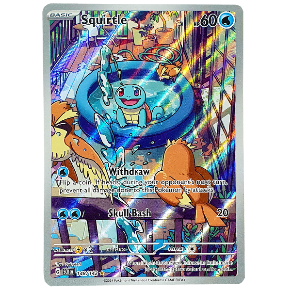 POKÉMON TCG - Squirtle Illustration Rare - 148/142