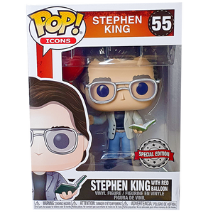 Stephen King - Stephen King with Red Balloon US Exclusive Pop! Vinyl Figure