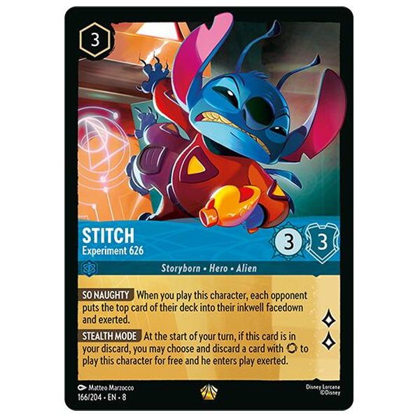 Disney Lorcana TCG - Stitch Experiment 626 - 166/204