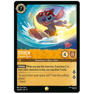Disney Lorcana TCG - Stitch Carefree Surfer - 24/204