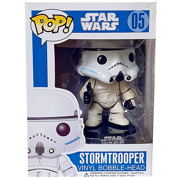 Star Wars - Stormtrooper (Blue Box) (Large Font) Pop! Vinyl Figure