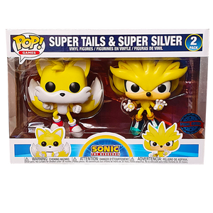 Sonic the Hedgehog - Super Tails & Super Silver SDCC 2020 Exclusive Pop! Vinyl Figure 2-Pack