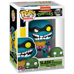 Teenage Mutant Ninja Turtles - Slash with Pre-Mutated Slash Pop! Vinyl Figure