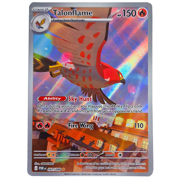 POKÉMON TCG - Talonflame Illustration Rare - 091/088