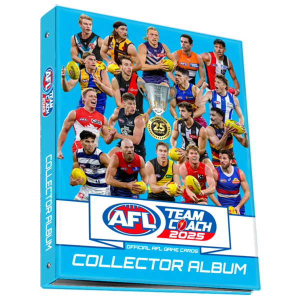 PRE-ORDER -AFL - TeamCoach 2025 Footy Trading Cards- Collector Album - PRE-ORDER