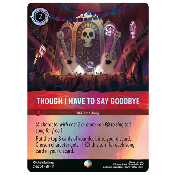 Disney Lorcana TCG - Though I Have to Say Goodbye - 216/204 - Epic