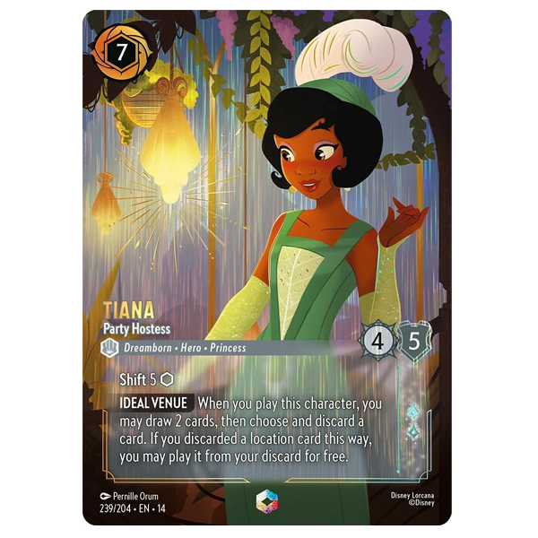 Disney Lorcana TCG - Tiana Party Hostess  - 239/204 - Enchanted