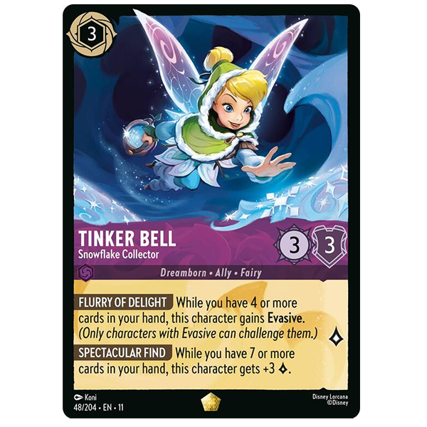 Disney Lorcana TCG - Tinker Bell Snowflake Collector - 48/204