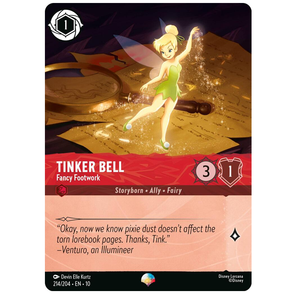 Disney Lorcana TCG - Tinker Bell Fancy Footwork - 214/204 - Epic