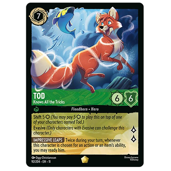 Disney Lorcana TCG - Tod Knows All the Tricks - 92/204