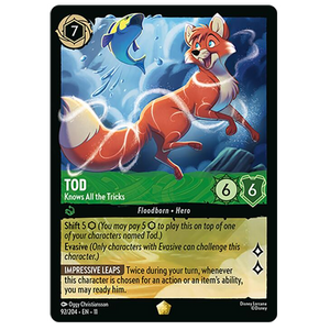 Disney Lorcana TCG - Tod Knows All the Tricks - 92/204