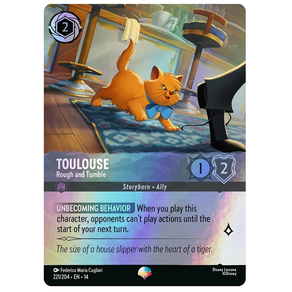 Disney Lorcana TCG - Toulouse Rough and Tumble - 221/204 - Epic