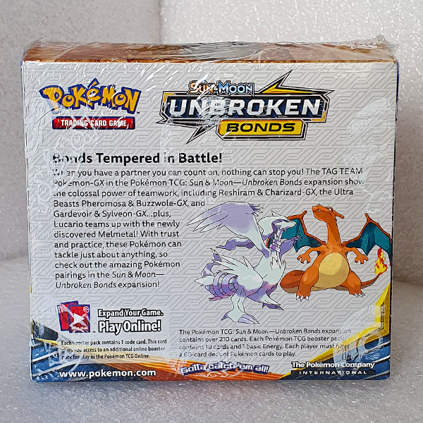 POKMON TCG - Sun & Moon Unbroken Bonds - Sealed Booster Box in Acryli Hero Stash POKMON TCG - Sun & Moon Unbroken Bonds - Sealed Booster Box in Acryli Hero Stash