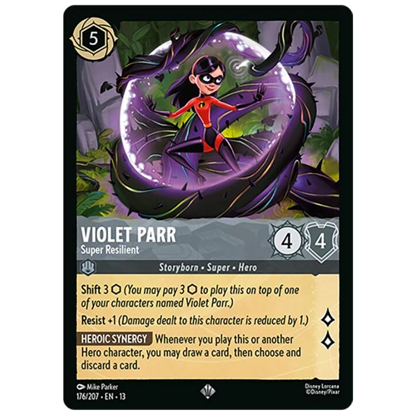 Disney Lorcana TCG - Violet Parr Super Resilient - 176/204