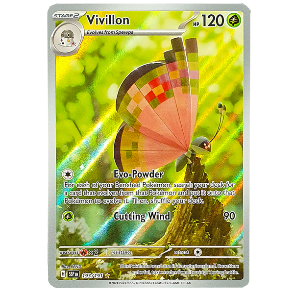 POKÉMON TCG - Vivillon Illustration Rare - 193/191