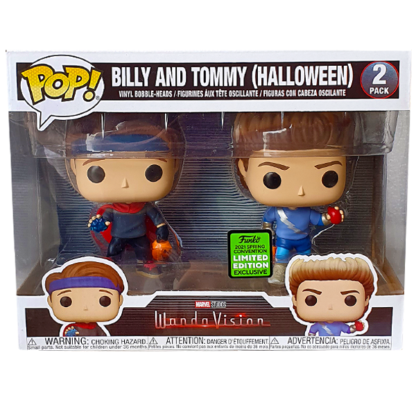 WandaVision - Billy and Tommy (Halloween) ECCC 2021 Exclusive Pop! Vinyl Figure 2-Pack