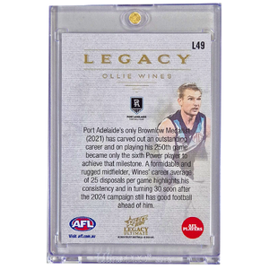 AFL Legacy Ultimate 2024 -  Ollie Wines Legacy Card - 11 /35