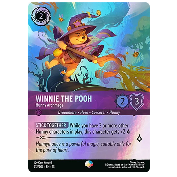 Disney Lorcana TCG - Winnie the Pooh Hunny Archmage  - 212/204 - Epic