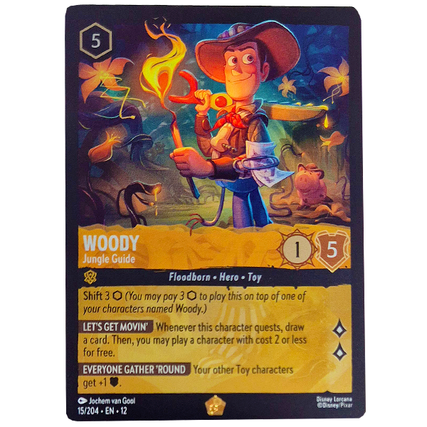 Disney Lorcana TCG - Woody Jungle Guide  - 15/204 - Cold Foil