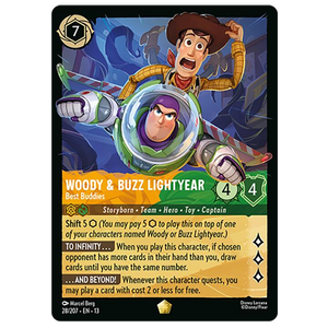 Disney Lorcana TCG - Woody & Buzz Lightyear Best Buddies  - 28/204