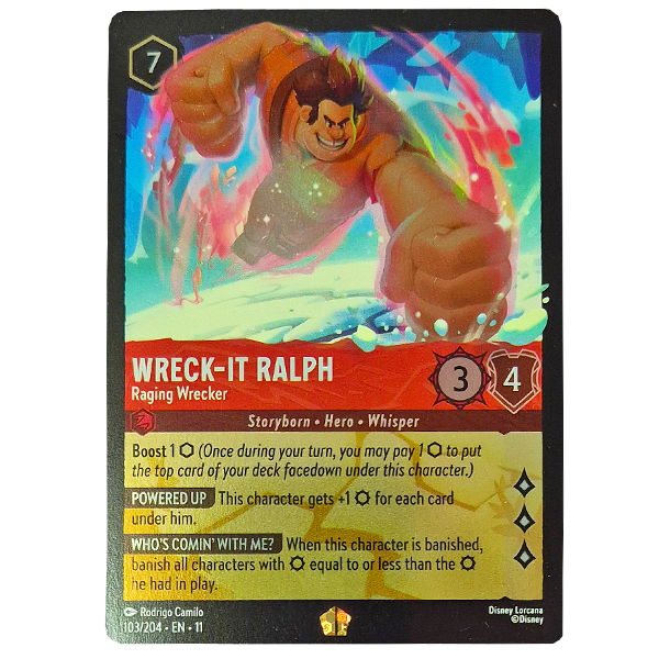 Disney Lorcana TCG - Wreck-It Ralph Raging Wrecker - 103/204 - Cold Foil