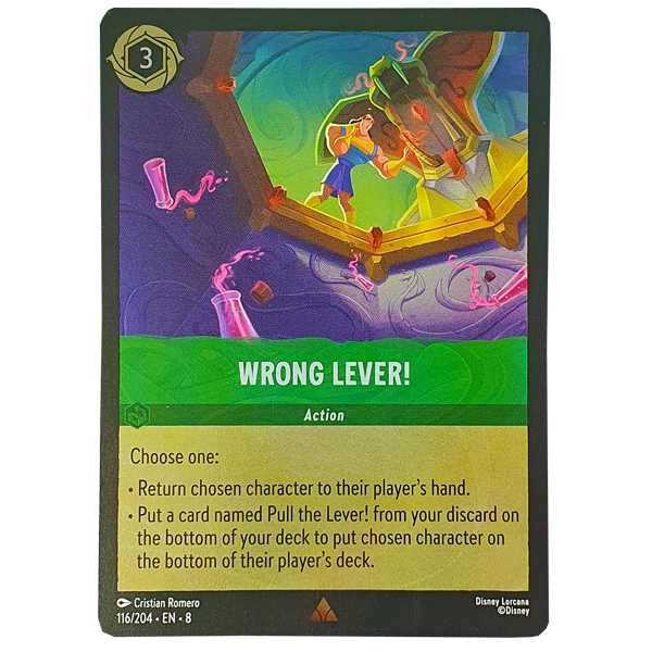Disney Lorcana TCG - Wrong Lever! - 116/204 - Cold Foil