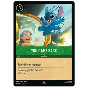 Disney Lorcana TCG - You Came Back - 97/204 - Rare