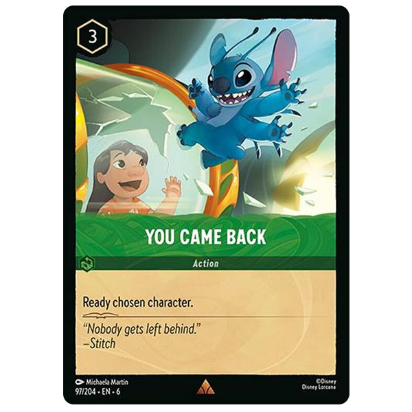 Disney Lorcana TCG - You Came Back - 97/204 - Rare