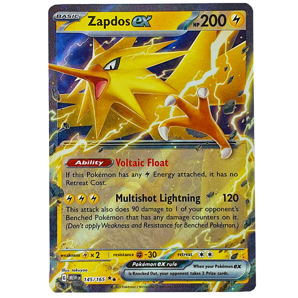 POKÉMON TCG - Zapdos EX Ultra Rare - 145/165