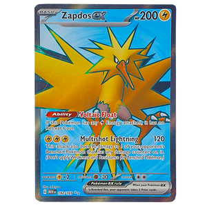 POKÉMON TCG - Zapdos EX Full Art Secret Rare - 192/165