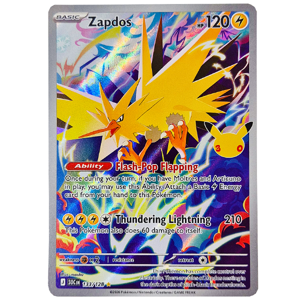 POKÉMON TCG - Zapdos Illustration Rare - 133/128