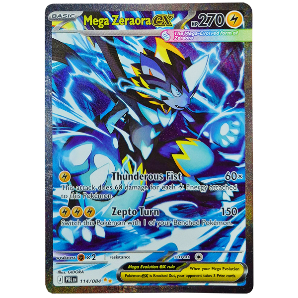 POKÉMON TCG - Mega Zeraora ex Special Illustration Rare - 114/084