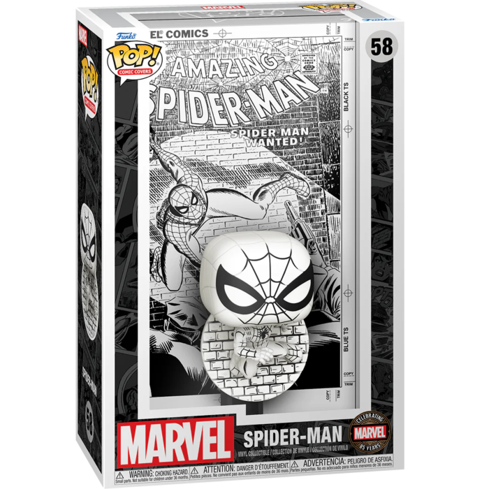 PRE-ORDER Marvel: 85th Anniversary - The Amazing Spider-Man Black & White #70 Pop! Comic Covers with Case - PRE-ORDER