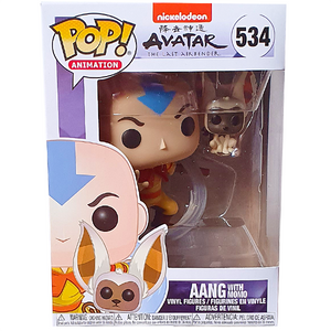 Avatar The Last Airbender - Aang with Momo Pop! Vinyl Figure