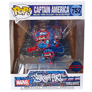 Marvel Street Art Collection - Captain America US Exclusive Pop! Vinyl Deluxe