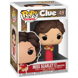 Clue - Miss Scarlet with the Candlestick Pop! Vinyl Figure
