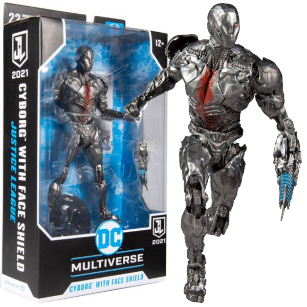 Zack Snyder's Justice League (2021) - Cyborg with Face Shield DC Multiverse 7” Action Figure