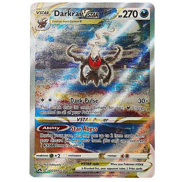 POKÉMON TCG - Darkrai VStar Ultra Rare - GG50/GG70