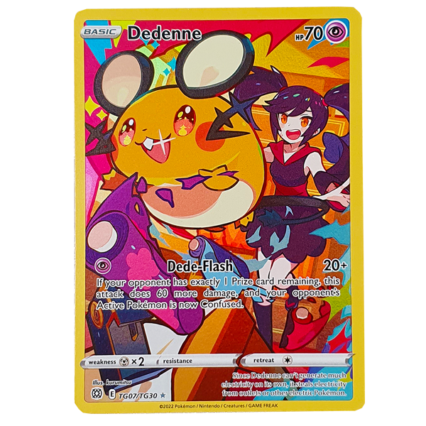 POKÉMON TCG - Dedenne Holo Rare - TG07/TG30